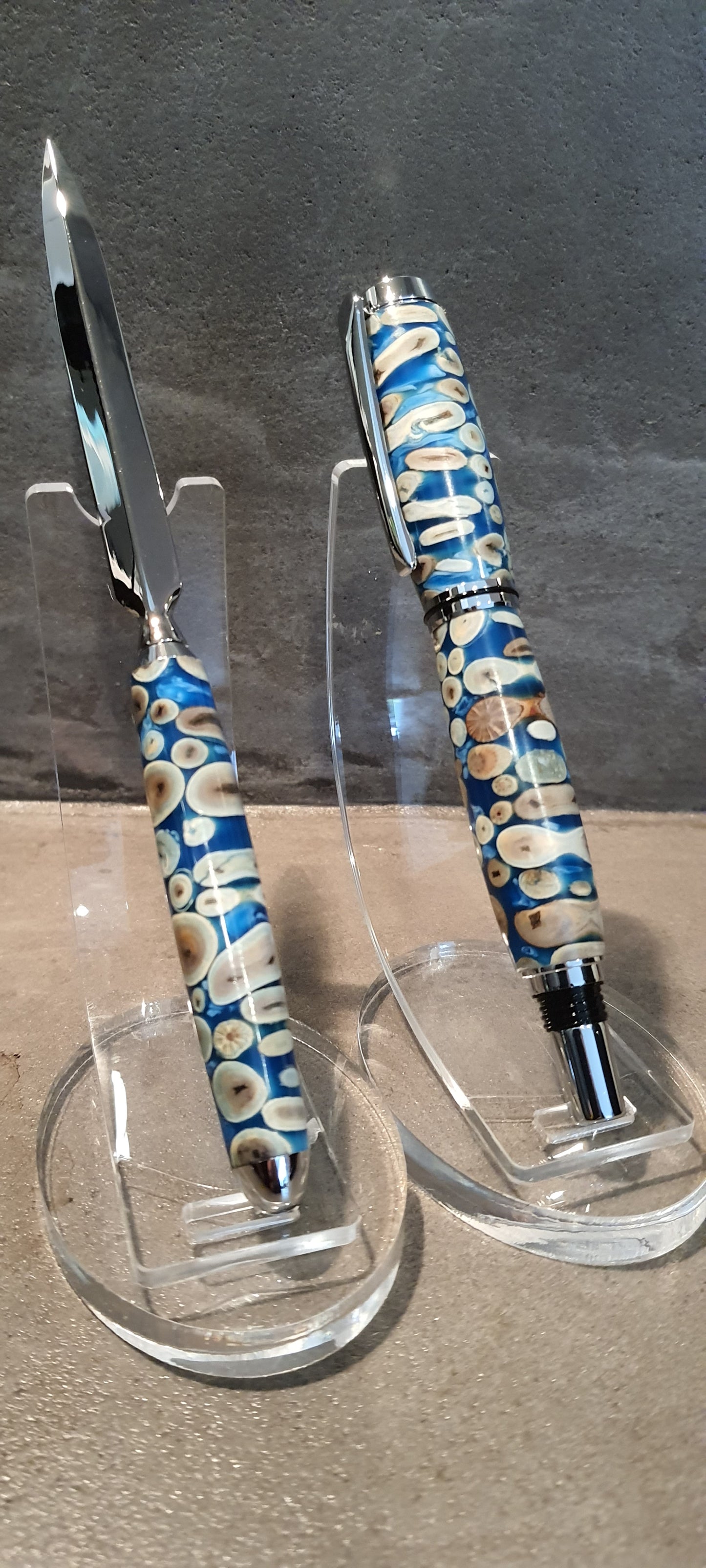 Ensemble stylo roller + ouvre lettre