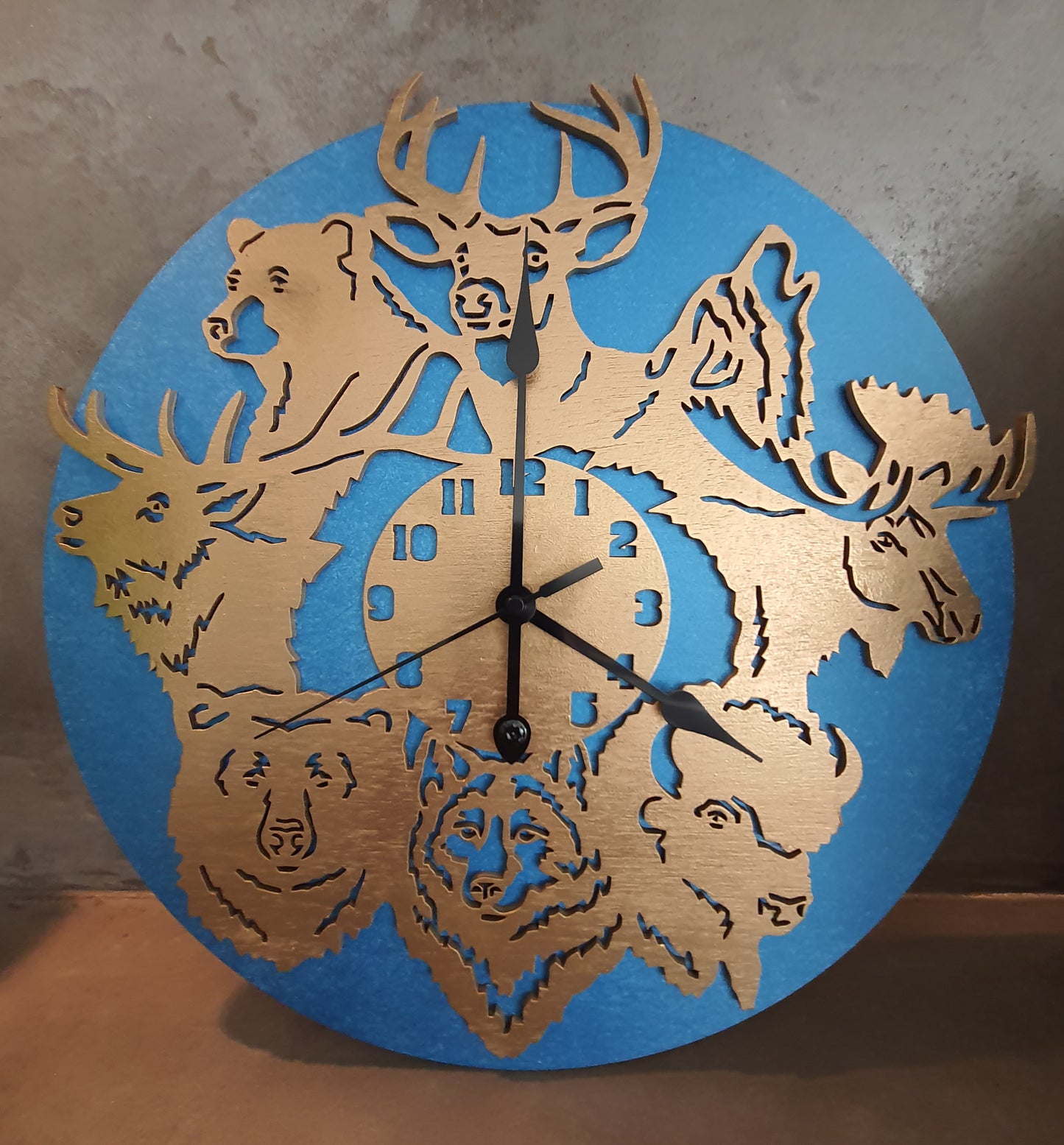 Horloge thème chasse
