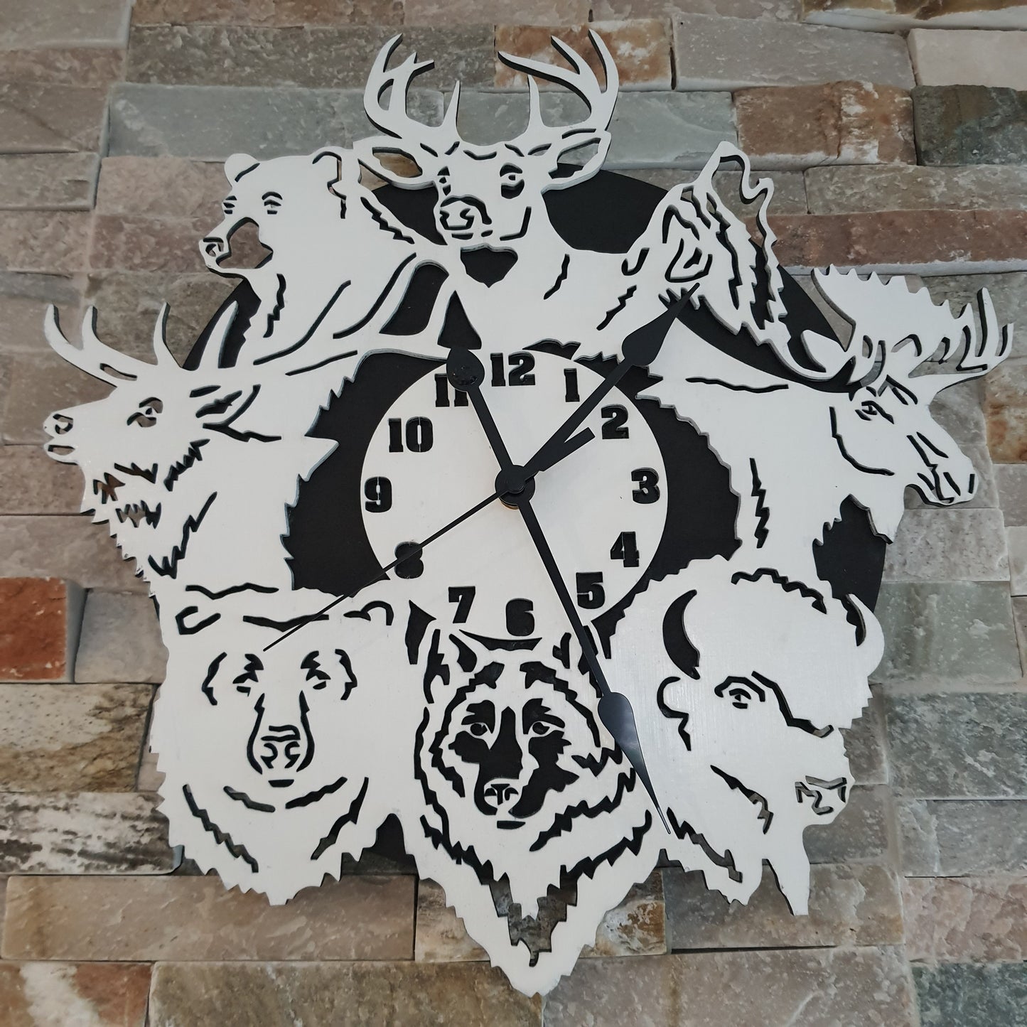 Horloge thème chasse
