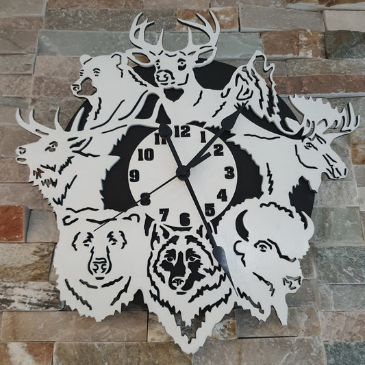 Horloge thème chasse